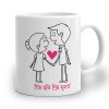 077. Romantic Mug With Image and Text – Right